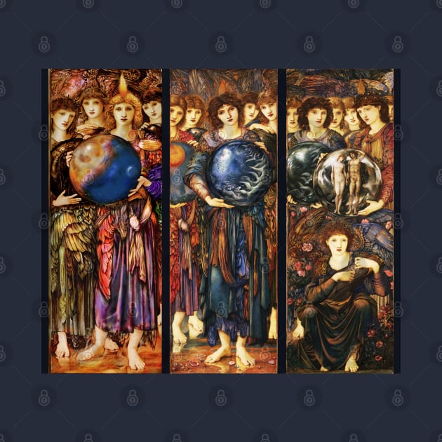 DAYS OF CREATION ANGELS Fourth, Fifth and Sixth Day by Edward Burne Jones by BulganLumini