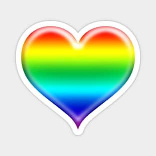 Rainbow Heart Emoji | Pop Art Magnet