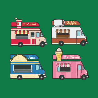 Food Trucks Colorful T-Shirt