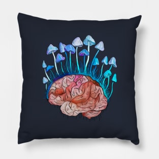 Mushrooms grow on the brain Pillow