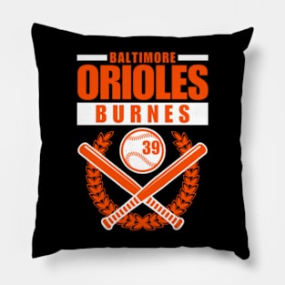 Baltimore Orioles Burnes 39 Baseball Retro Pillow