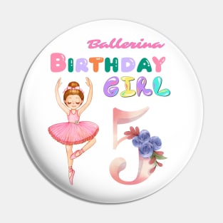 5th birthday ballerina girl Pin