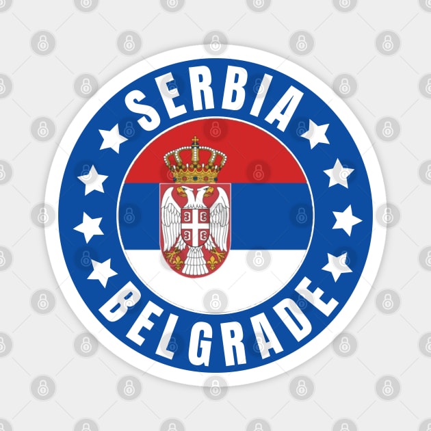 Belgrade Magnet by footballomatic