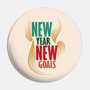 New Year New Goals!! Colorful Pin