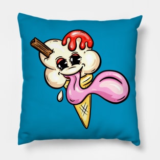 Ice Cream Lick 99 Cartoon Character Pillow