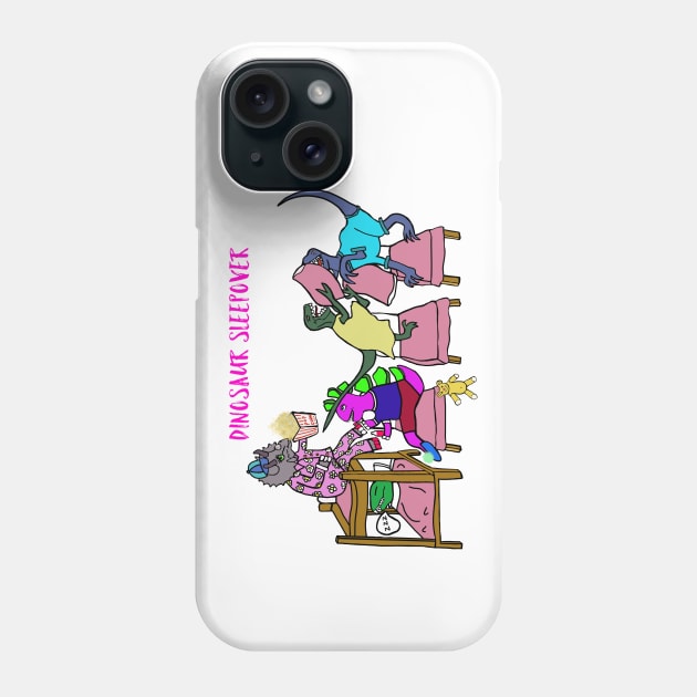 Jurassic Dinosaurs Girly Sleepover Phone Case by EmmaFifield