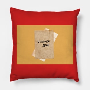 Vintage 1978 Pillow