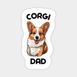 Corgi Dad Funny Gift Dog Breed Pet Lover Puppy Magnet