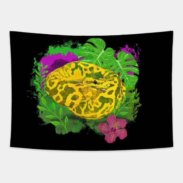 Jungle Ball Python Snake Tapestry by Gina's Pet Store