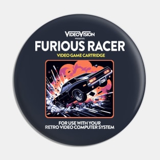 Furious Racer 80s Game Pin