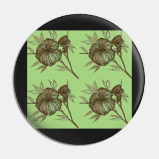 Blooms in Green Pin