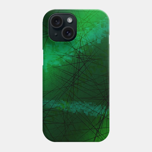 Green Grunge Pop Punk Gradient Vibes Phone Case by That5280Lady