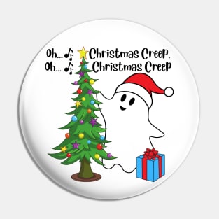 Oh, Christmas Creep (tree) Holiday Winter Ghost Pin