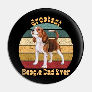 Greatest Beagle Dad Pin