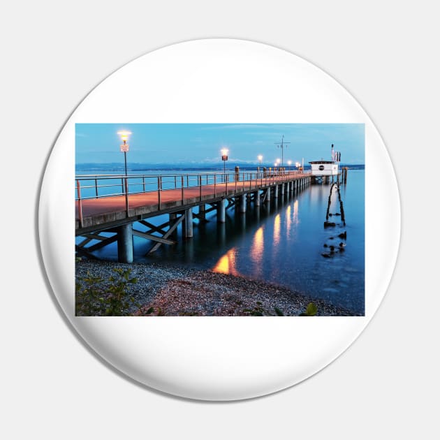 Hagnau Jetty just after Sundown - Lake Constance Pin by holgermader