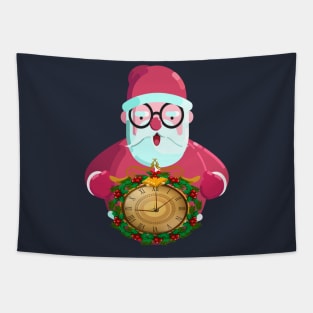 merry christmas/santa claus icons funny cartoon Tapestry