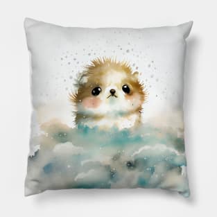 Baby things with big eyes 10 Pillow