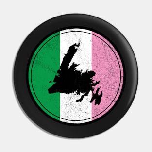 Newfoundland Map Dominion Flag || Newfoundland and Labrador || Gifts || Souvenirs Pin