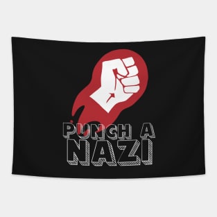 Punch a Nazi T-Shirt Tapestry