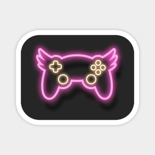 Neon Pink Winged Controller Magnet