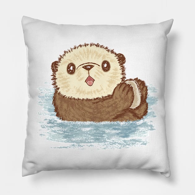 Sea otter Pillow by sanogawa