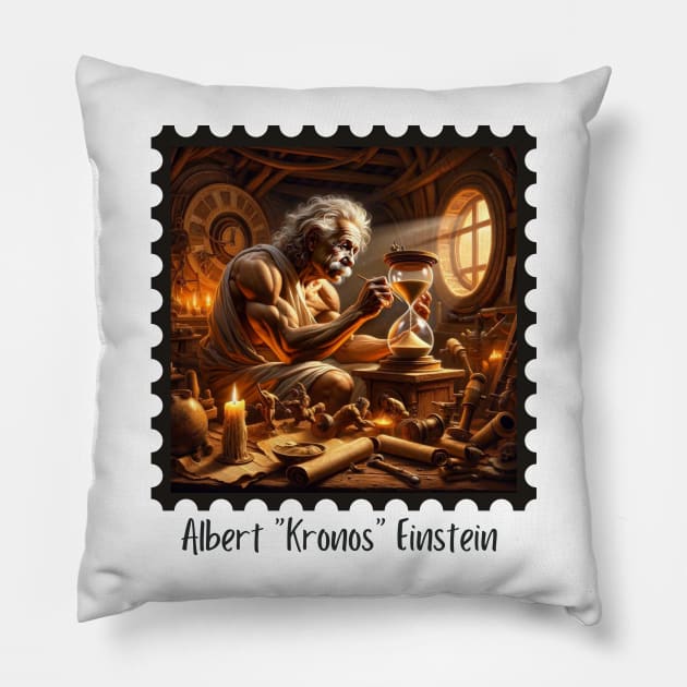 Albert Kronos Einstein II Pillow by EarthisticWear