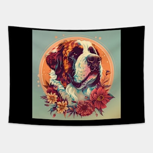 Saint Bernard in 70's Tapestry