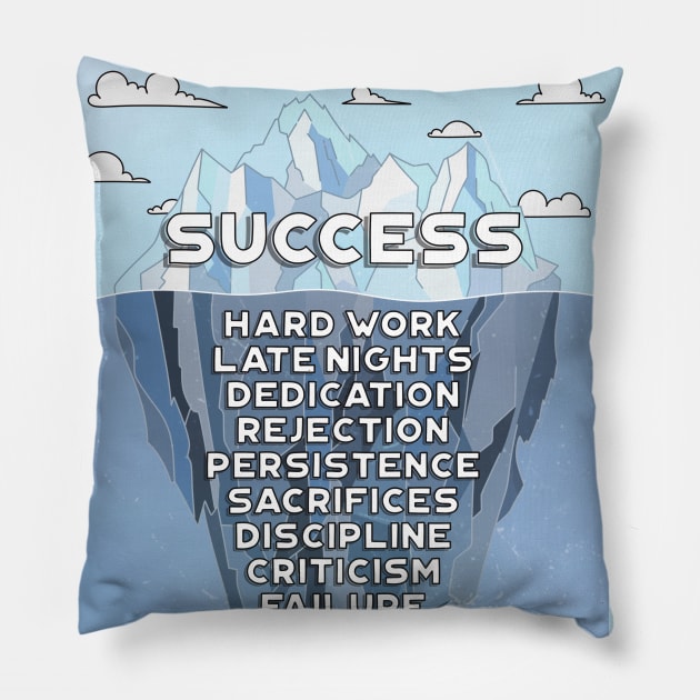 Success Ice Berg Pillow by ShutterStudios