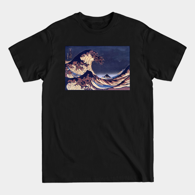 Discover Modern Abstract Katsushika Hokusai The Great Wave off Kanagawa - Woodblock Print - T-Shirt