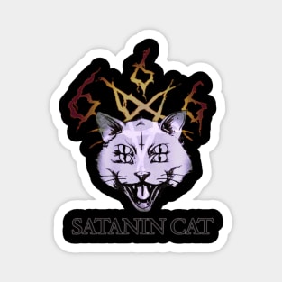 Satanin cat Magnet