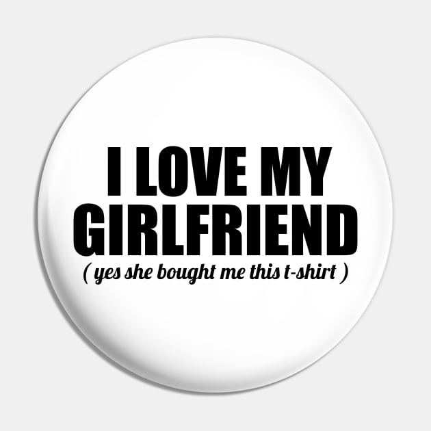 I love My Girlfriend Pin by Abir's Store