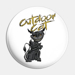 Outdoor cat Pin