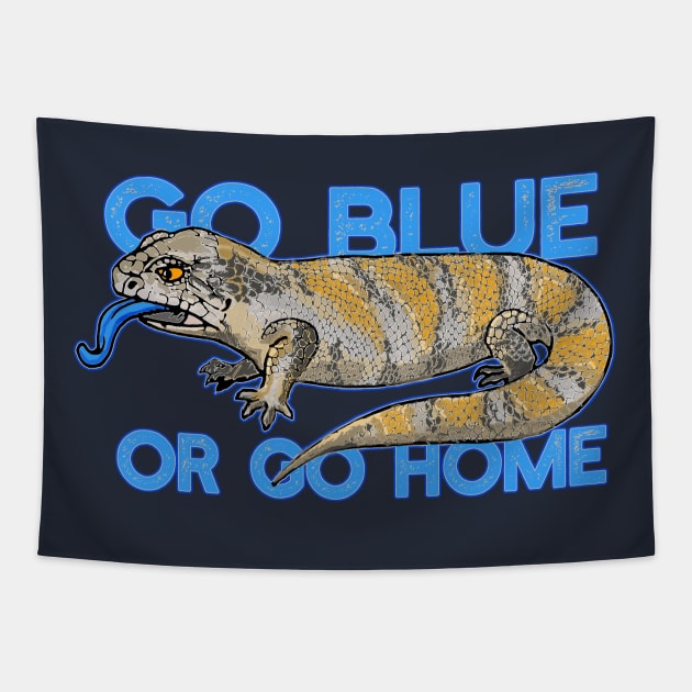 Go Blue or Go Home Tapestry by saitken