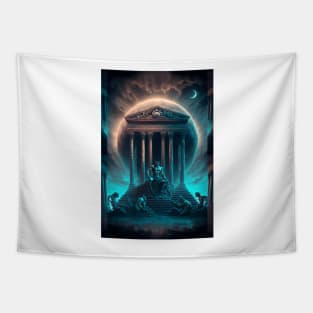 Greek Temple Tapestry