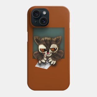 Drawing cat Phone Case