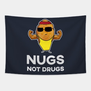 Nugs Not Drugs - Bodybuilder Chicken Nugget Tapestry