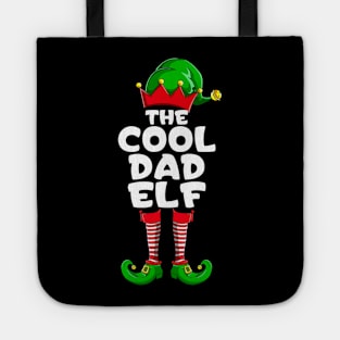 Cool Dad Elf Matching Family Group Christmas Party Pajama Tote