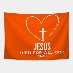 Jesus Died For All Our Sins Tapestry