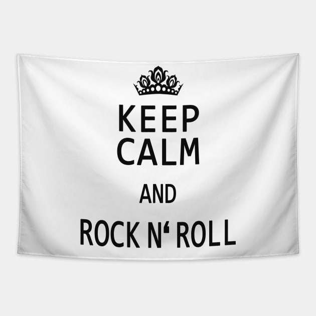 Rock and Roll cool saying Tapestry by Foxxy Merch