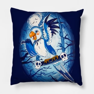 Haunted Hitchhiking Tiki Pillow