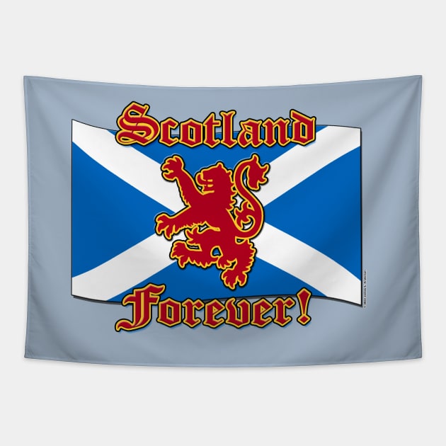 Scotland Forever! Tapestry by JEAndersonArt