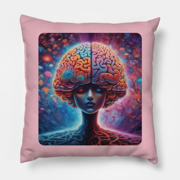 Woman Pillow by ThreadMasters Atelier