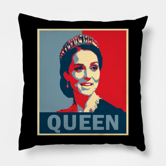 Queen Catherine Pillow by valentinahramov