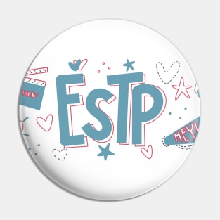 ESTP The Entrepreneur Myers-Briggs Personality MBTI by Kelly Design Company Pin