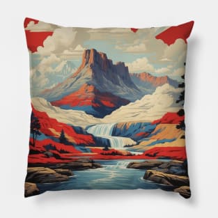 Minnesota United States of America Tourism Vintage Poster Pillow