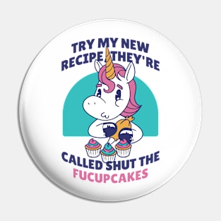 FUNNY CUPCAKE UNICORN Pin