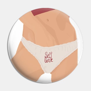 Sex education Body positive Feminist Pink Design Pin