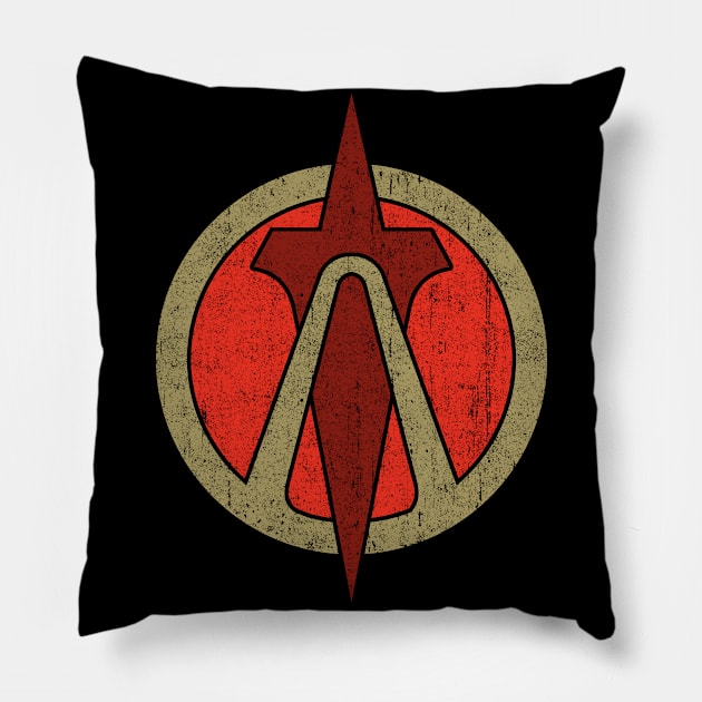 Crimson Raiders (Variant) Pillow by huckblade