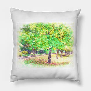 The Tracks Through The Trees Pillow