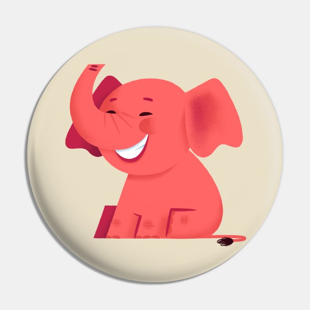 Pink Elephant Pin by jmenas